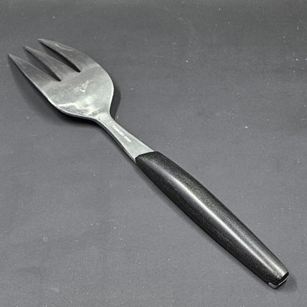 MCM Ebony Elegance MAR-CREST Atomic Starburst Cold Meat Fork Stainless Japan
